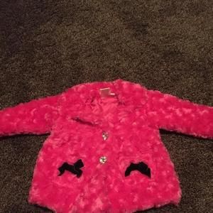 💎 Hot pink fur coat