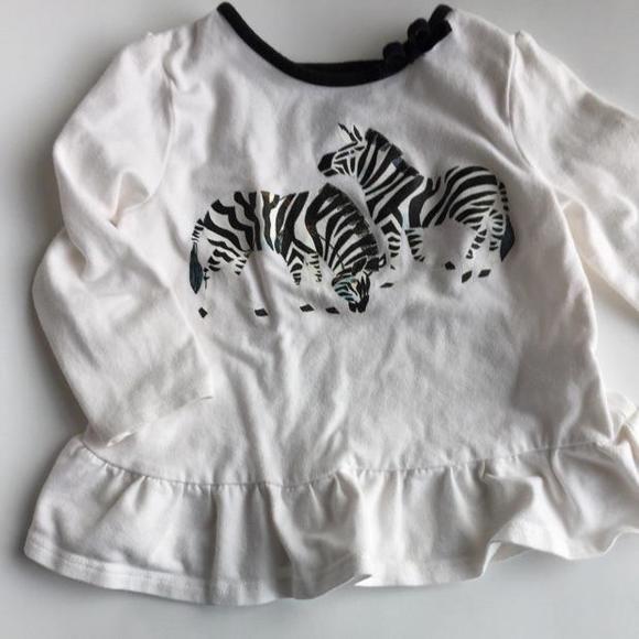 Gymboree Eric Carle zebra long sleeve shirt - Picture 1 of 4