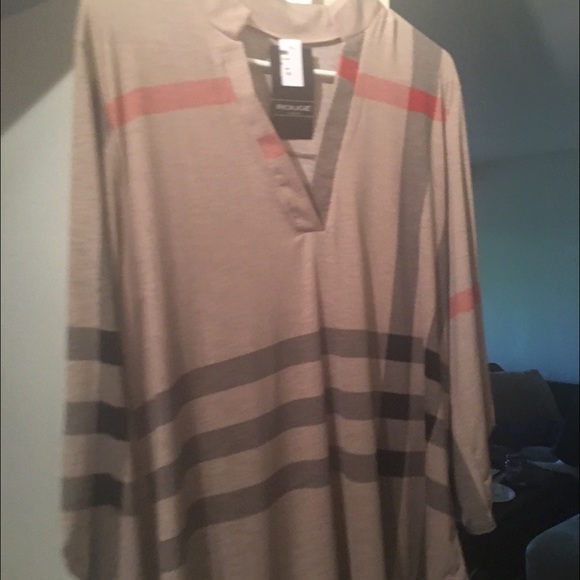 1left 5⭐️ rated Plaid short sleeve top - Picture 2 of 3