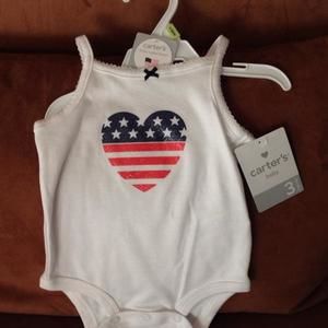 Brand new Carters 3 month tank onesie