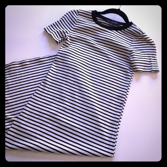 Dresses & Skirts - Small Striped Midi Dress Black and White NWOT