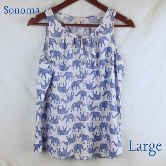 Sonoma Sleeveless Elephant Top