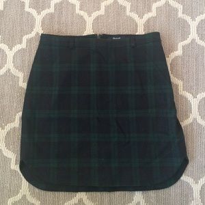 Madewell plaid tartan skirt.  Size 0