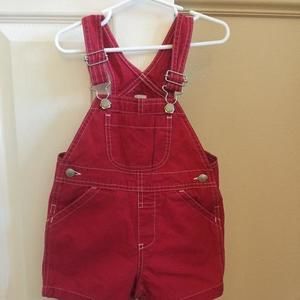 Baby Gap red shorts overalls size 18-24 months