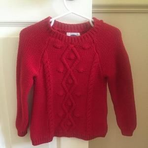Old Navy red sweater size 2t