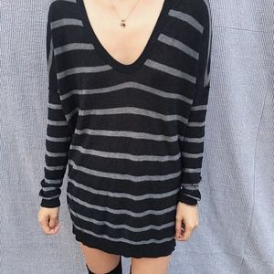 Vince Striped Long Sleeve Shirt Sweater
