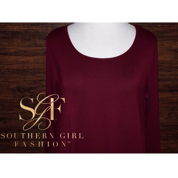 SWING DRESS Draped Pullover Pocket Swingy L/S Mini - Picture 4 of 6