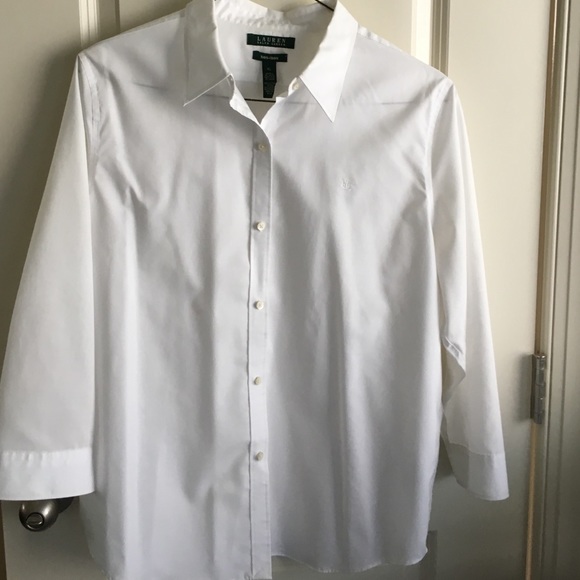White cotton Lauren blouse