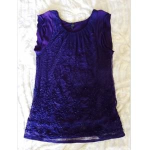 Lined lace tank