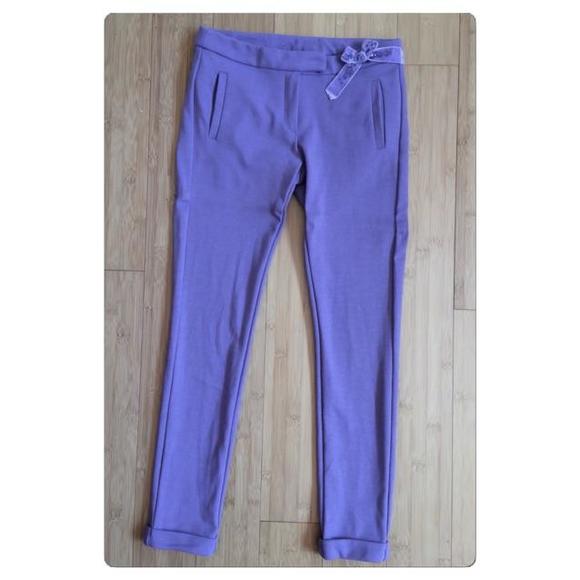 Skinny Dress Pants with Embellishments