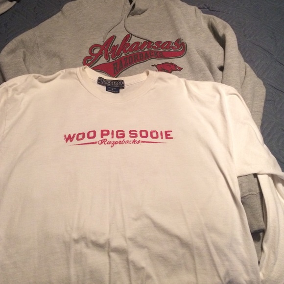 Razorback hoodie and long sleeve shirt