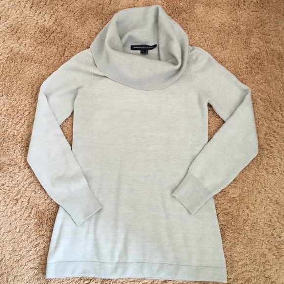Gray Cowl Neck Sweater