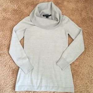 Gray Cowl Neck Sweater