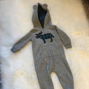 NWOT Carters fleece all in one size 9mo