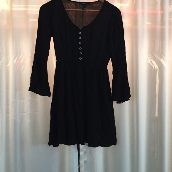 Black peasant dress