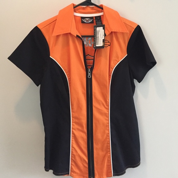 Harley Davidson zip-up shirt