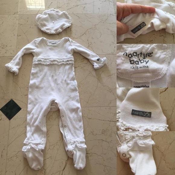 Naartjie LX line onesie and hat