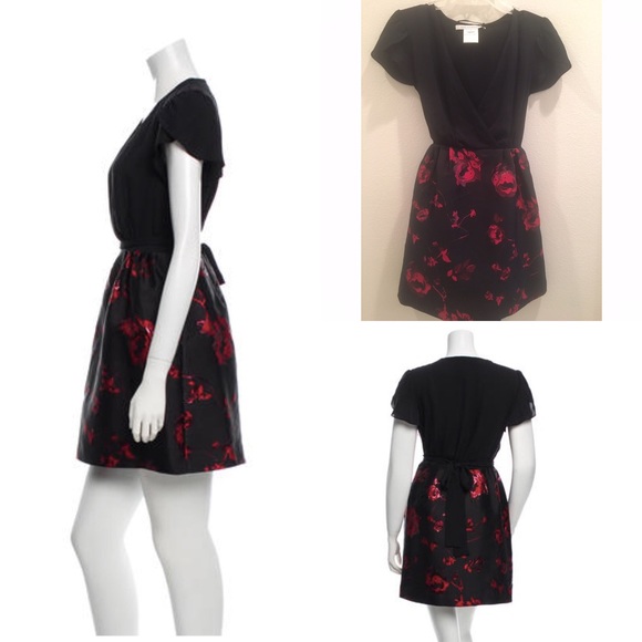 Diane von Furstenberg Black "Ivy Rose" Dress