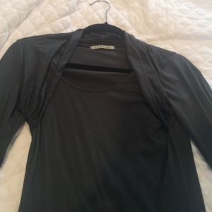 Velvet long sleeve t