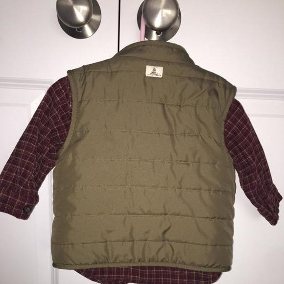 Janie and Jack baby vest and shirt set