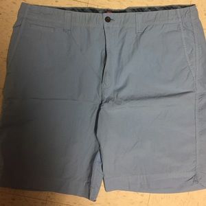 Chaos 1493 men's light blue flat front shorts 42