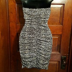 Charlotte Russe Dresses - Bodycon Strapless Cheetah Club After Hours Dress M Charlotte Russe Dresses - Bodycon Strapless Cheetah Club After Hours Dress M