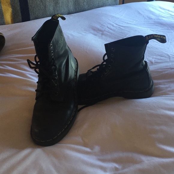 Black doc marten lace ups