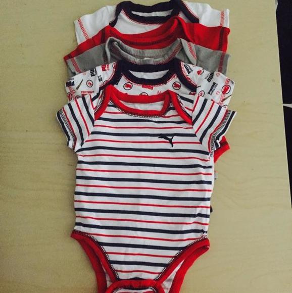 Puma 5 pack onesies