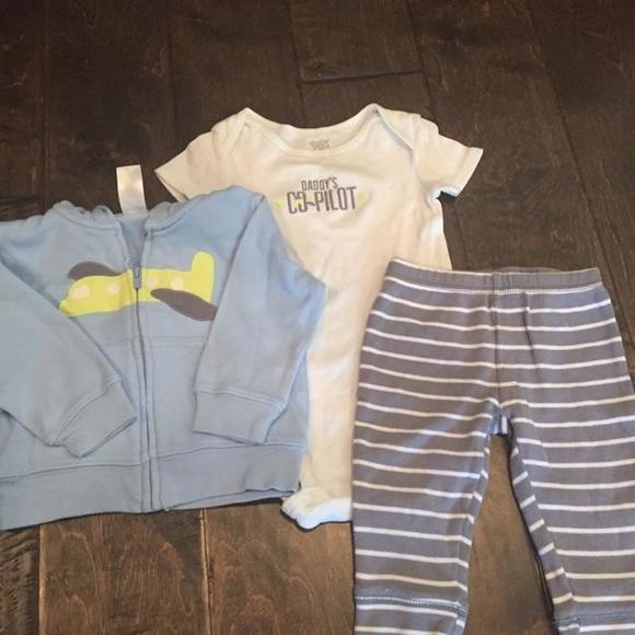 3-piece: onesie, pants and jacket