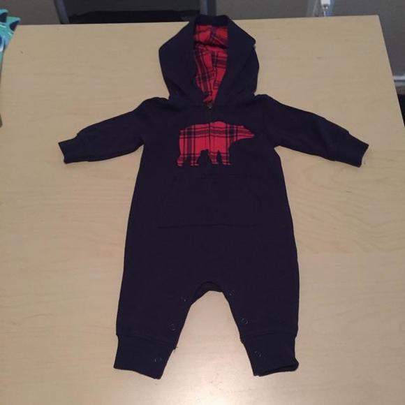Hooded fleece jumpsuit - Carter's