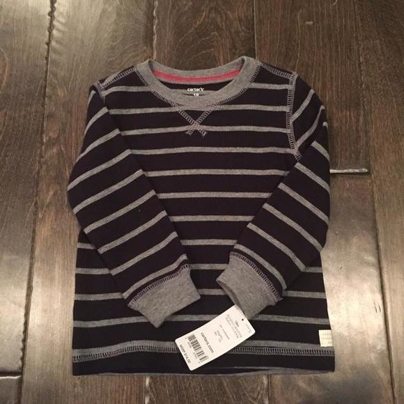 NEW - striped thermal long sleeved shirt