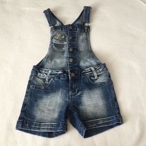Girls denin short overall