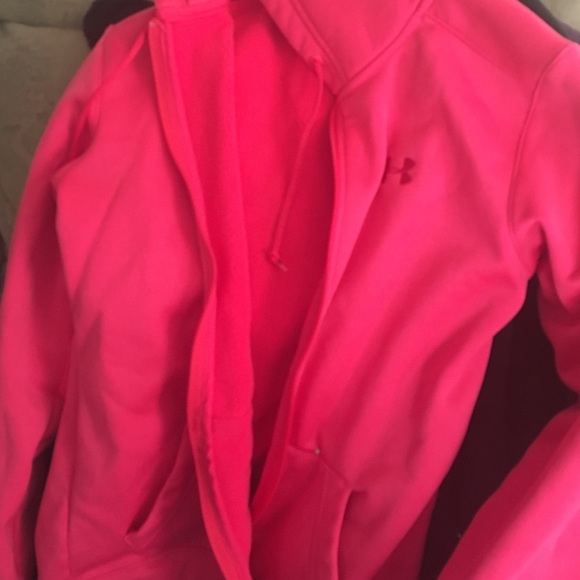 Hot pink under armor jacket