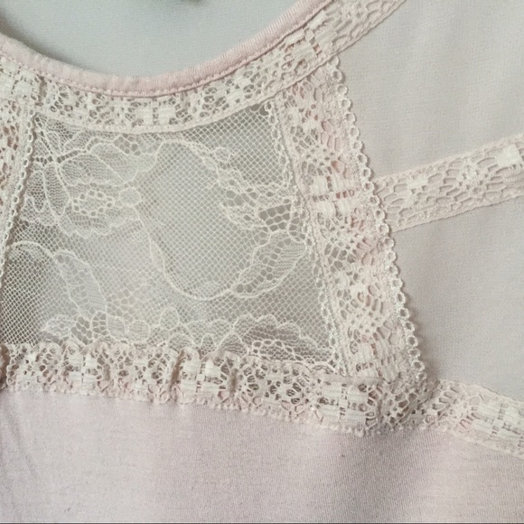 Lace Inset Tee - Picture 2 of 3