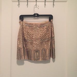 Metallic Beaded Club Monaco skirt