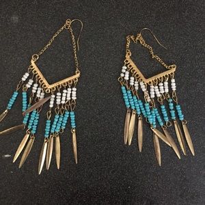 Turquoise & Gold earrings