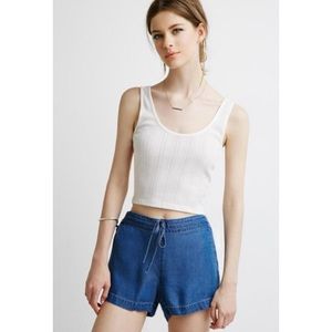 Soft chambray shorts