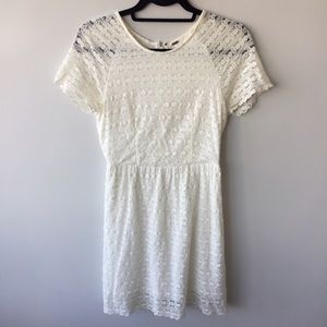 Free People Cream Lace Babydoll Dress