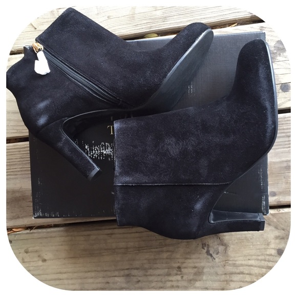 Talbots Shoes - Talbot Black Suede Ankle Boots