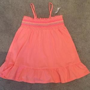 Children's Place Embroidered smocked tank.Youth XL