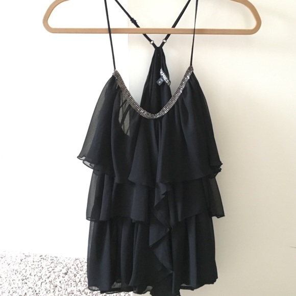 Sexy black party tank