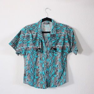 ⭐️SALE!⭐️ Southwestern Statement Button Down