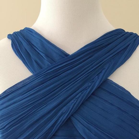 NWT! BB Dakota Pleated Crinkle Georgette Dress - Picture 4 of 4