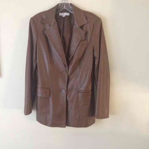 Brown leather jacket from Saks Fifth Ave