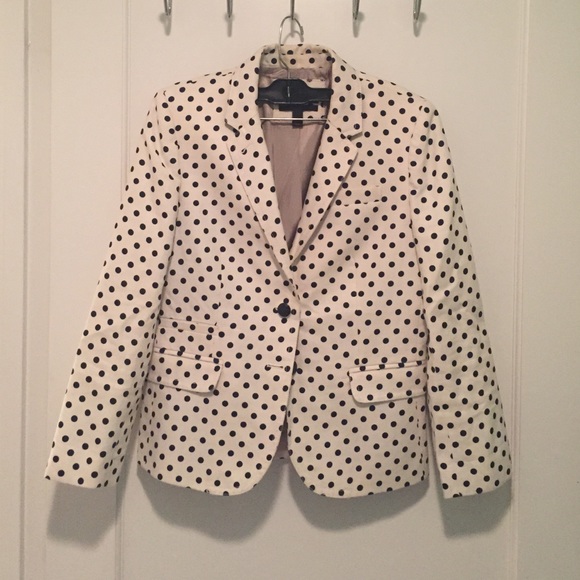 J Crew polka dot blazer
