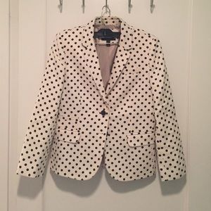 J Crew polka dot blazer