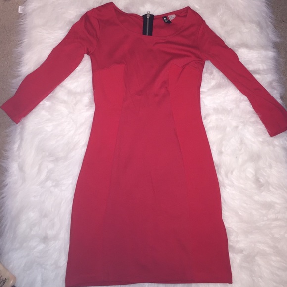 Fitted Red dress H&M size 6