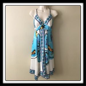 Rubber Ducky Handkerchief Print Dress