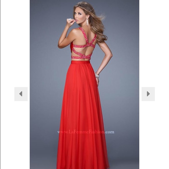 La Femme 21152 Two Piece Prom/Formal Dress - Picture 4 of 4