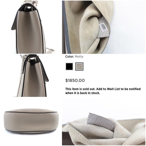 🚫SOLD🚫RARE Grey/silver Small Chloe Drew - Picture 3 of 7